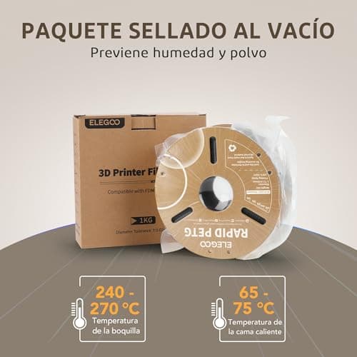 Thumbnail 5 de ELEGOO Rapido Filamento PETG 1,75 mm 2 kg 🖨