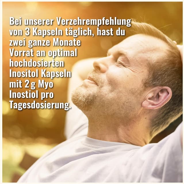 Detalle de Inositol Kapseln (Inositol Komplex) – 180 Kapseln mit Myo- und D-Chiro-Inositol