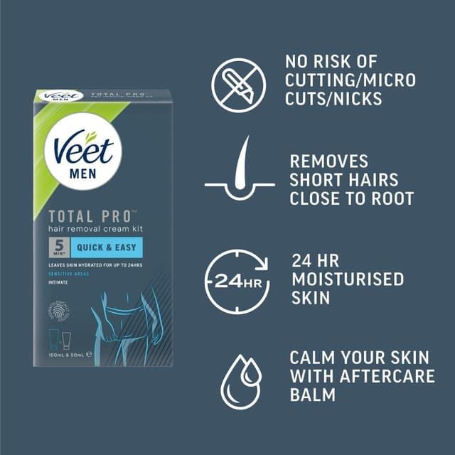 Thumbnail 2 de Veet Men's Intimate Hair Removal Kit 100 ml