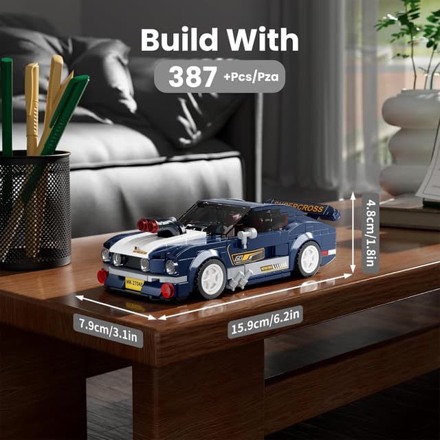 Thumbnail 1 de Mould King 27048 Technik Speed Champion Sportwagen Muster 387 Teile đź§±