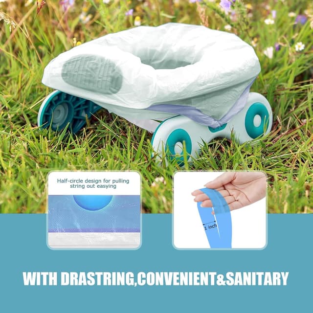 Detalle de Portable Travel Potty Liners Bags, 90 pcs