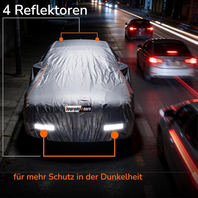 Detalle 1 de Upgrade4cars Autoabdeckung Outdoor Vollgarage wasserdicht 2026 – universal für Pkw S (410x177x120 cm)
