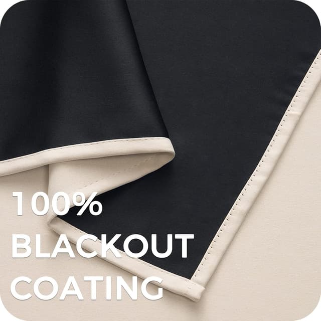 Thumbnail 6 de MRTREES Lot 2 rideaux occultants Beige 140x300