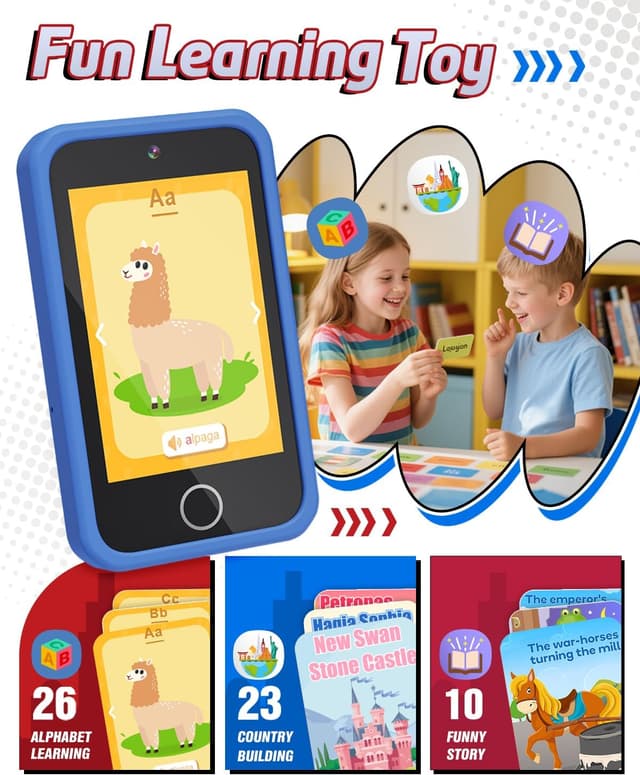 Thumbnail 4 de Manttely Kids Phone 3.5" toy phone for ages 3–9