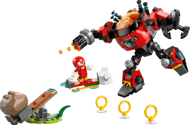 Detalle de LEGO Sonic the Hedgehog Knuckles vs. Dr. Eggmans Egg Crusher Mech (77005)