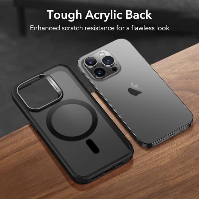 Thumbnail 6 de ESR Classic Hybrid MagSafe Hülle für iPhone 14 Pro Max – mattschwarz, mit militärischem Sturzschutz