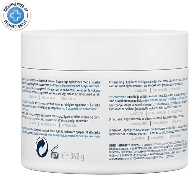 Detalle de Crema Idratante CeraVe Moisturising Cream 340 g