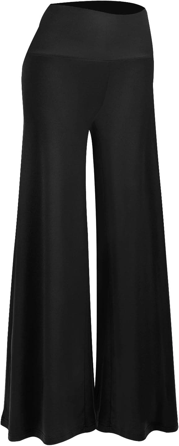Detalle de Arolina Women’s Stretchy Wide Leg Palazzo Lounge Pants with High Waist & Pockets