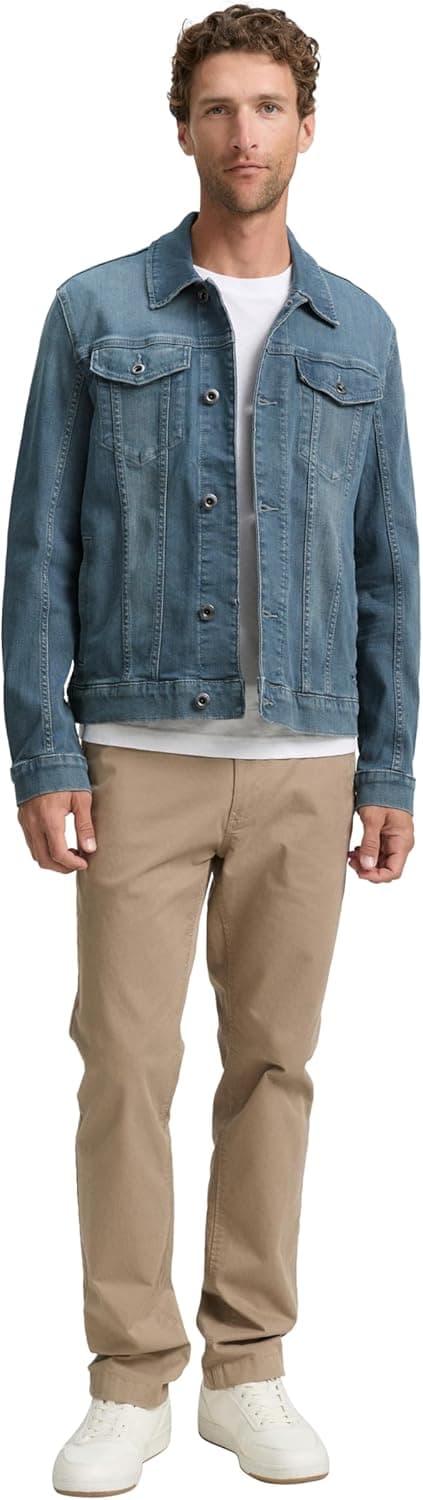 Detalle 2 de TOM TAILOR 1047958 giacchetto in denim da uomo