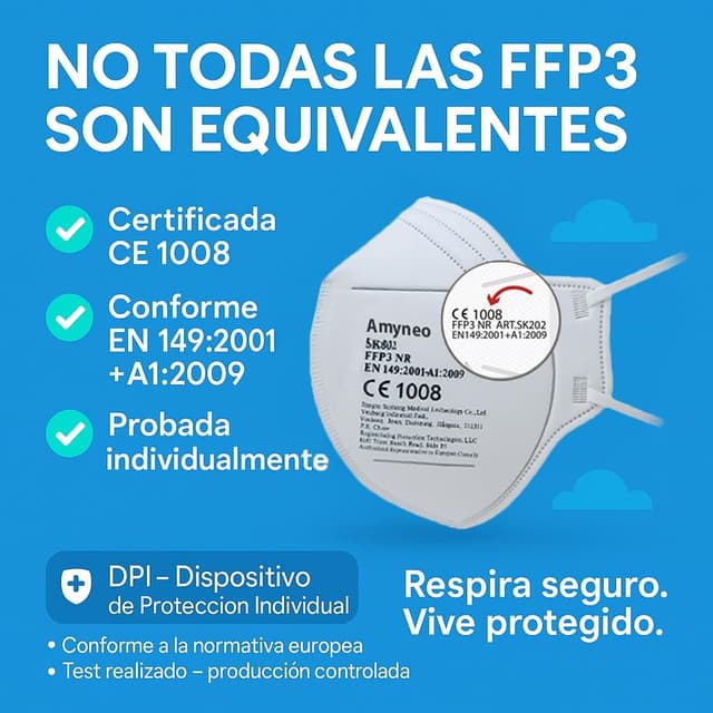 Thumbnail 4 de Mascarillas FFP3 sin válvula 20 unidades