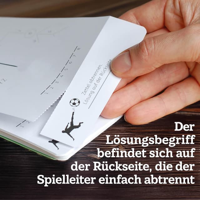 Detalle de Spiel Fußballfan GALGENMÄNNCHEN – Rate 60 Fußball-Begriffe (Spieleklassiker 2.0, Party- und Reisespiel)