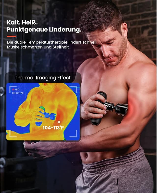 Detalle de Bob and Brad Q2 Pro Massagepistole 2-in-1 Wärme/Kälte