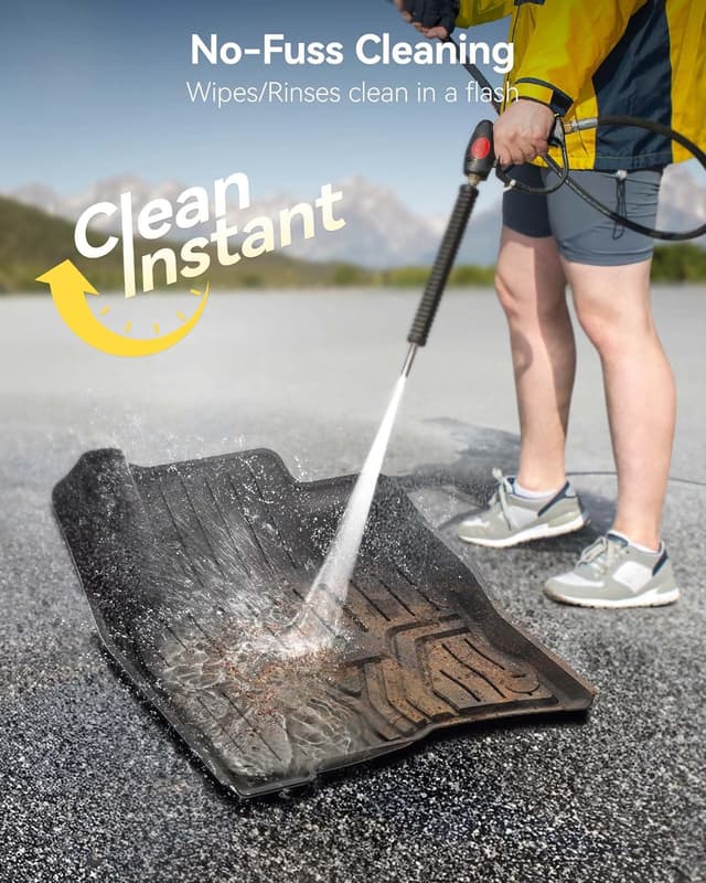 Thumbnail 2 de 3W Floor Mats Custom Fit TPE for Honda Civic 1st 2nd Row