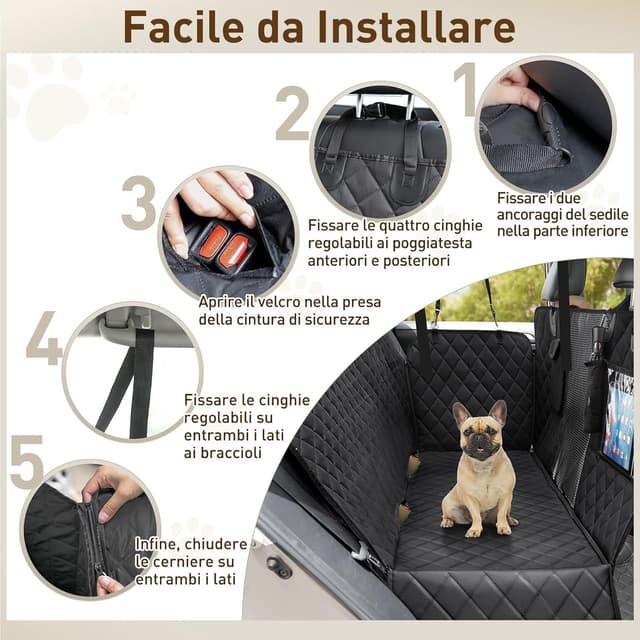 Thumbnail 6 de Gimars Telo Auto per Cani 157×137 cm