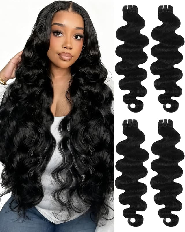 Detalle de 17A Premium Body Wave Human Hair Bundles (Cuticle Aligned, Reinforced Ultra Thin Weft)