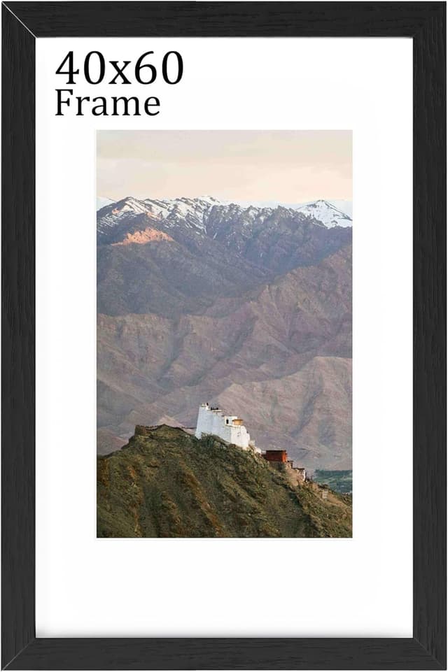 Thumbnail 6 de RUN HELIX A2 Solid Wood Picture Frame (42 x 59.4 cm) with Black Frame & Plexiglass, Wall Mount