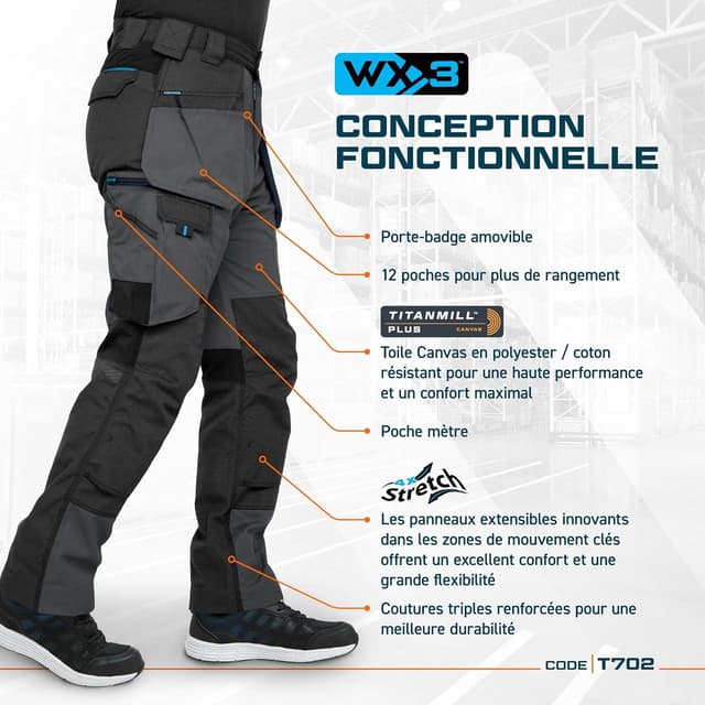 Detalle de WX3 Holster Pantalon pantalon technique