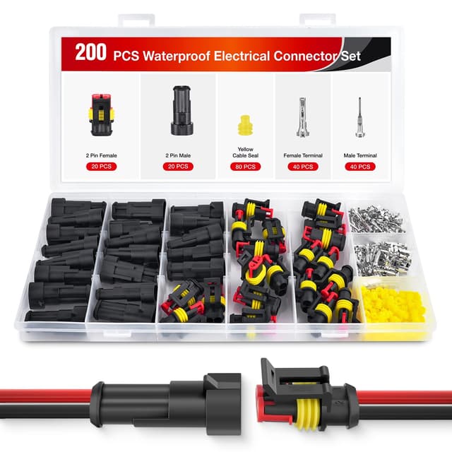 Imagen de Nilight 2‑Pin Waterproof Automotive Connector Set 20 sets 🔌 en OfertitasTOP
