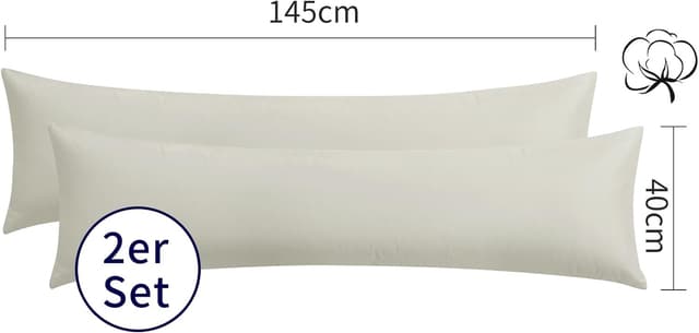 Thumbnail 6 de Aisbo Seitenschläferkissen Bezug 40x145 Baumwolle