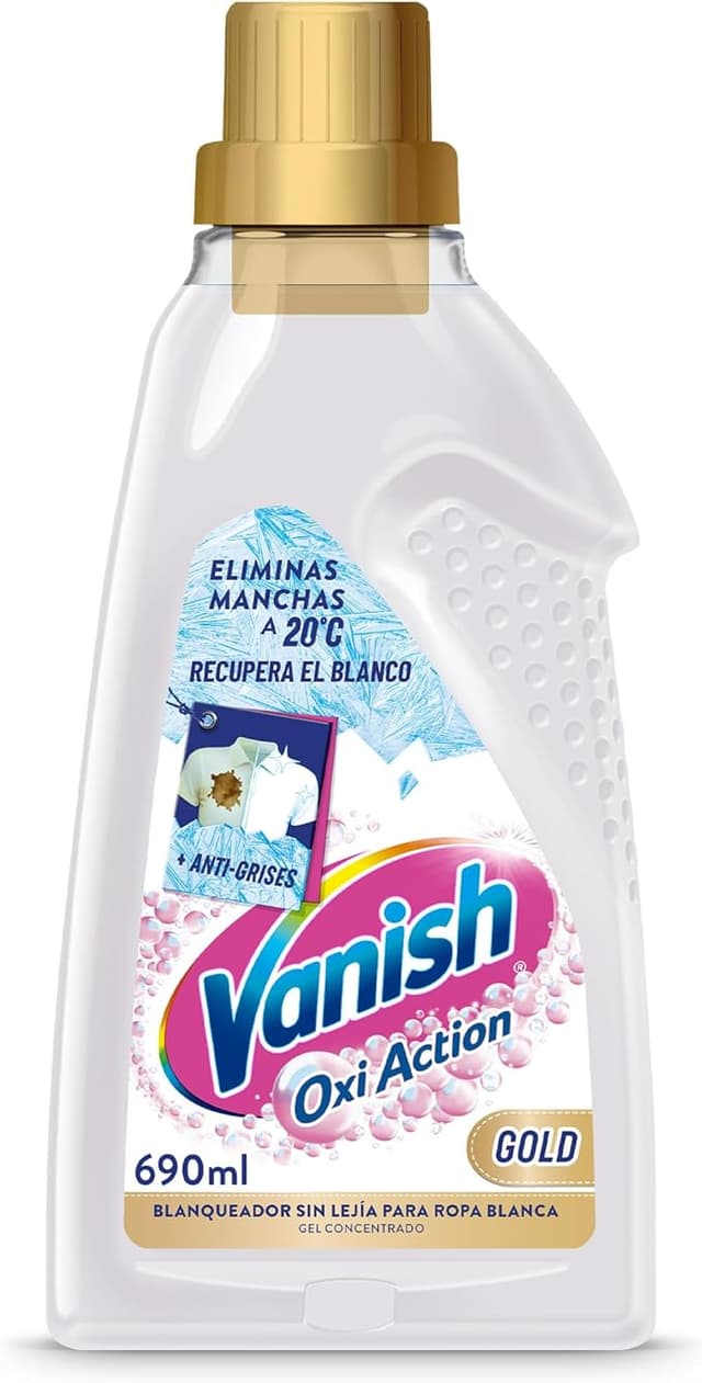 Detalle de Vanish Reckitt Oxi Advance 🧼 Quitamanchas y Blanqueador 690ml