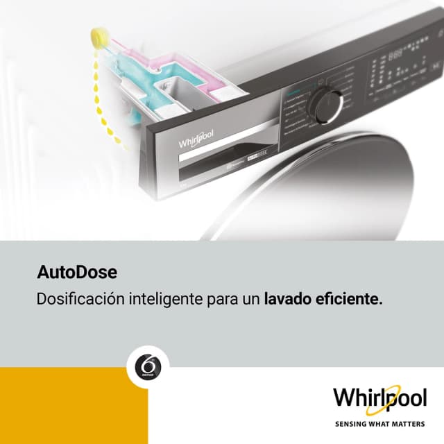 Detalle 2 de Whirlpool Lavadora 12 kg Vapor WPM 27W ADS SPT Reacondicionada