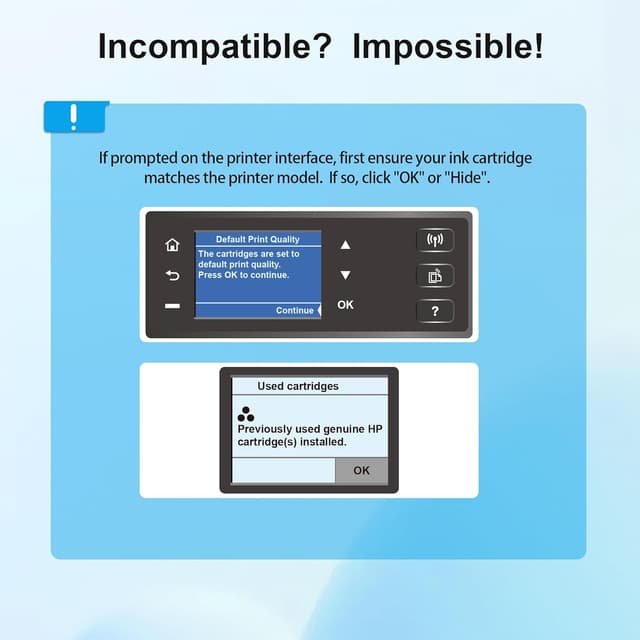 Detalle de HP 62XL Black & Tri-Color Ink Cartridges (2-Pack) for Envy & OfficeJet Printers