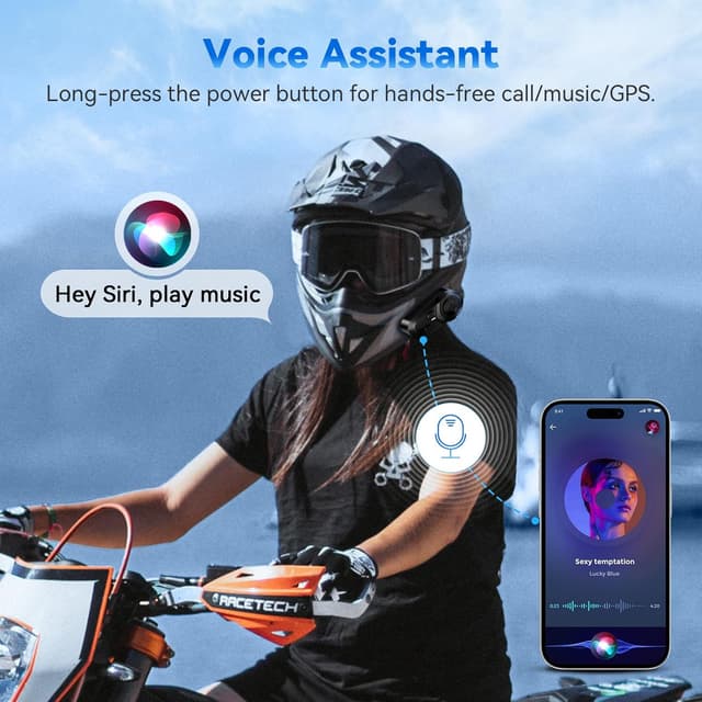 Thumbnail 6 de WeClear L1 Bluetooth motorcycle headset V5.3