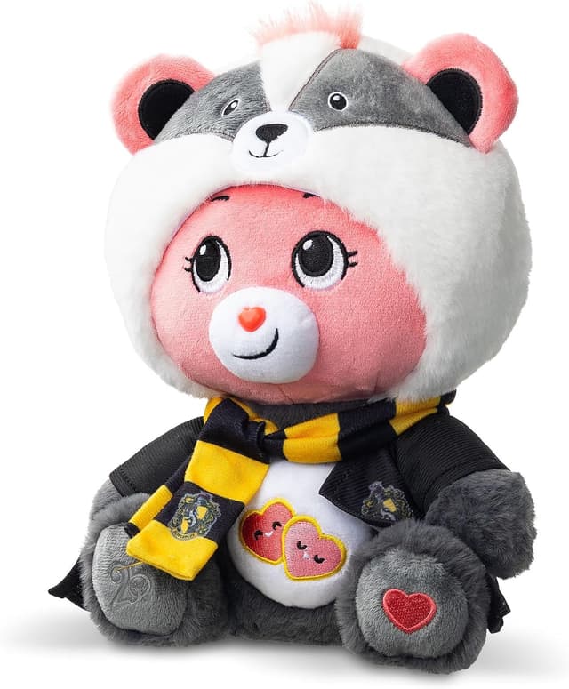 Detalle de Care Bears x Harry Potter Hufflepuff Love-A-Lot Bear 30cm Hoodie Plush (Ages 4+)
