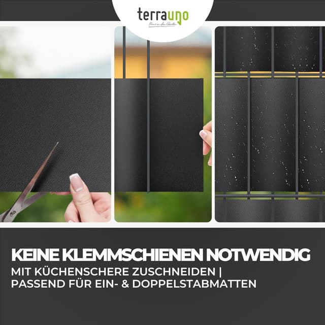 Thumbnail 4 de TerraUno Sichtschutzstreifen Doppelstabmatten 252x19 cm