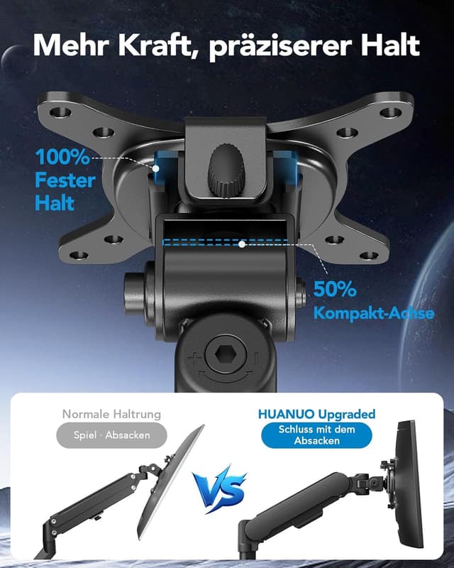 Detalle 2 de HUANUO Monitorhalterung 13–40 Zoll bis 12 kg