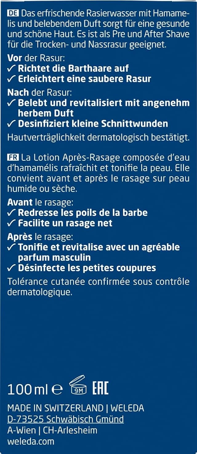 Thumbnail 1 de WELEDA Bio FOR MEN Rasierwasser 100 ml