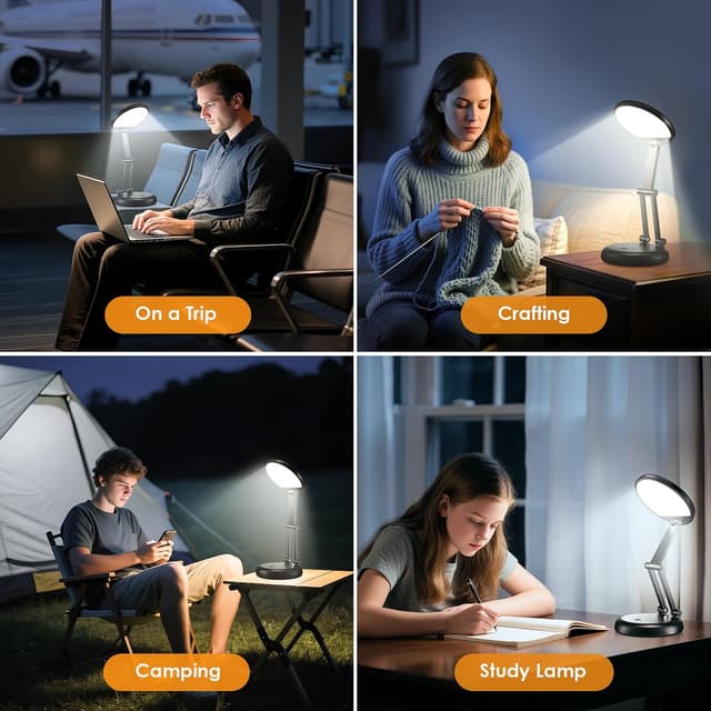 Thumbnail 6 de One Fire Wireless Table Lamp with 3600 mAh Rechargeable LED (10 Brightness Levels)