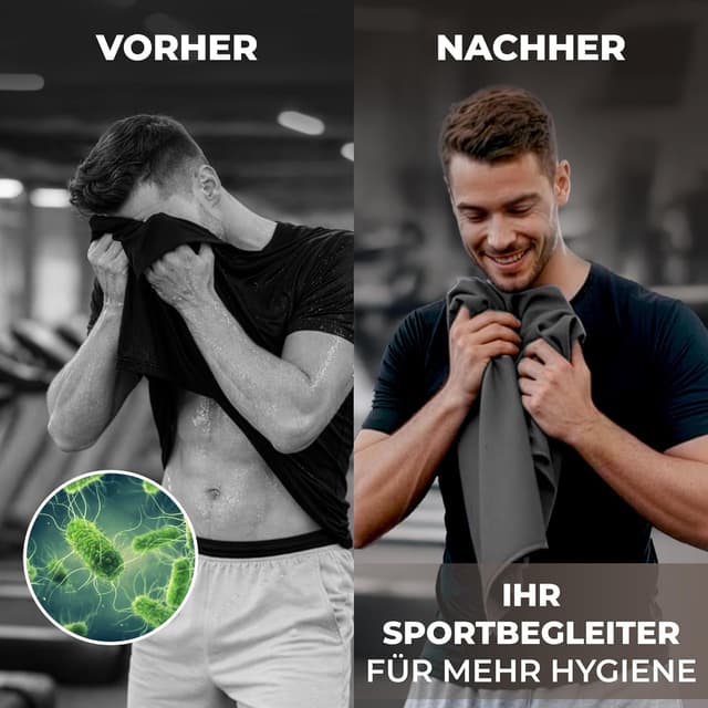 Detalle 2 de ZENACROSS ZENACROSS Sporthandtuch Mikrofaser Set 5