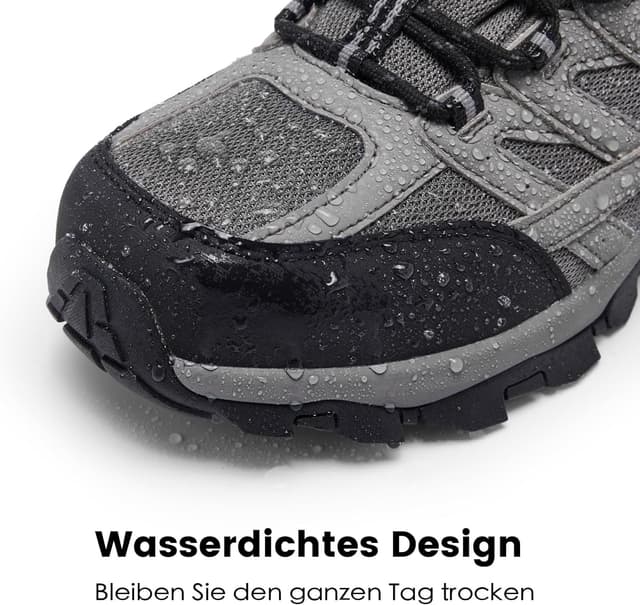 Detalle 2 de SHULOOK Herren Wanderschuhe Wasserdicht Trekkingschuhe