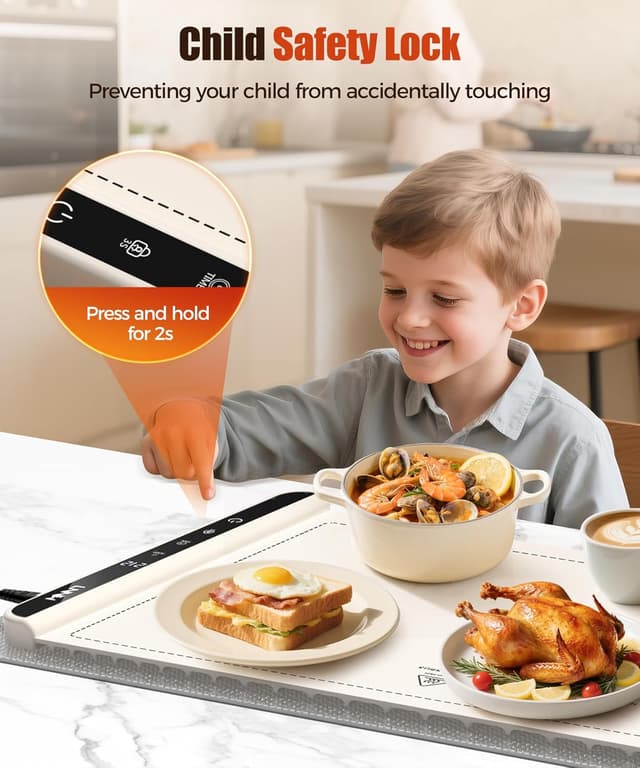 Thumbnail 6 de Extra Large Warming Mat 36 x 15 in 🍽️