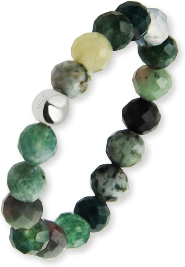 Thumbnail 6 de Bague anti-stress GD GOOD.designs EST. 2015 avec perles en pierre naturelle (bague élastique ajustable)