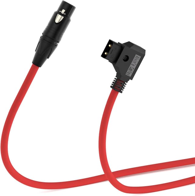 Detalle 2 de Alvin's Cables XLR 4 Pin Female to D-Tap Coiled Power Cable for Practilite 602 & compatible camcorder/monitors