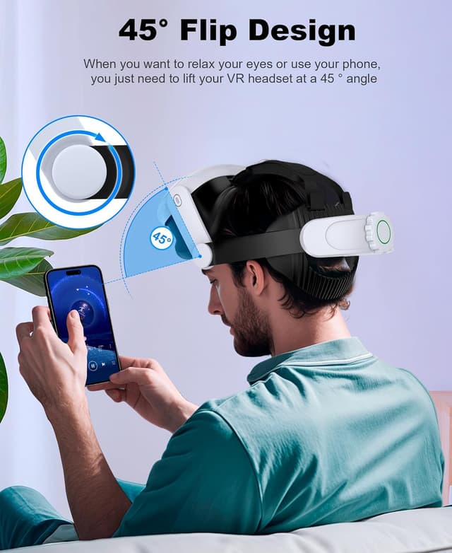 Detalle 1 de HELLCOOL Head Strap Replacement for Meta Quest 3S/3/2