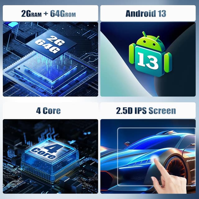 Detalle 2 de CAMECHO 7 Pulgadas autoradio Android 13