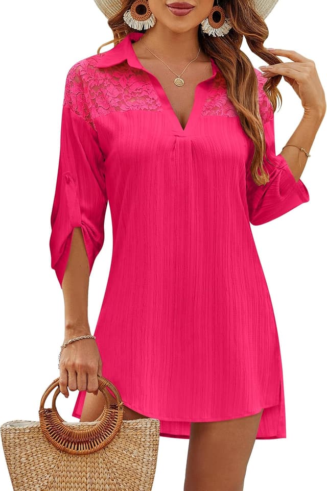 Thumbnail 5 de Blooming Jelly Bathing Suit Cover Up Drawstring Dress