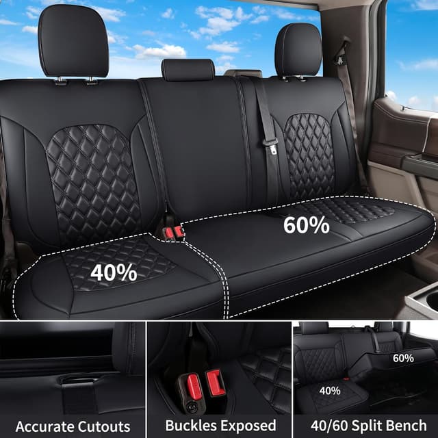 Detalle 2 de Tacoma seat covers nappa leather 2024