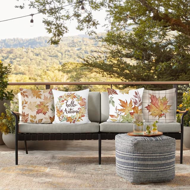 Thumbnail 1 de Hello Autumn Cushion Covers 45 x 45 cm