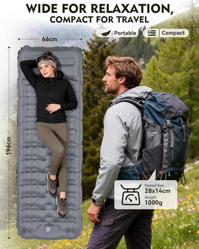 Thumbnail 5 de HIKENTURE camping sleeping mat 12cm