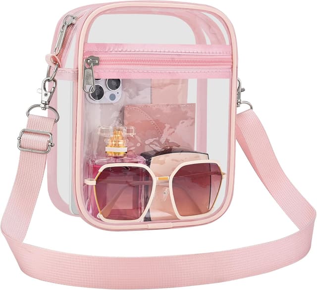 Detalle de UEASE Clear Stadium-Approved Transparent Crossbody Bag for Women