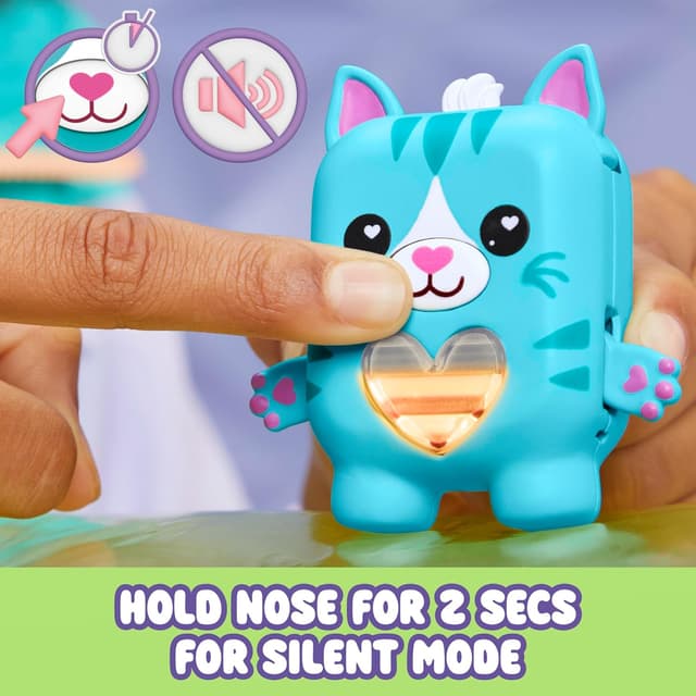 Detalle 2 de NANO-MALS Pawtricia The Blue Kitty Electronic Pet Cat (70+ Responses) for Ages 5+