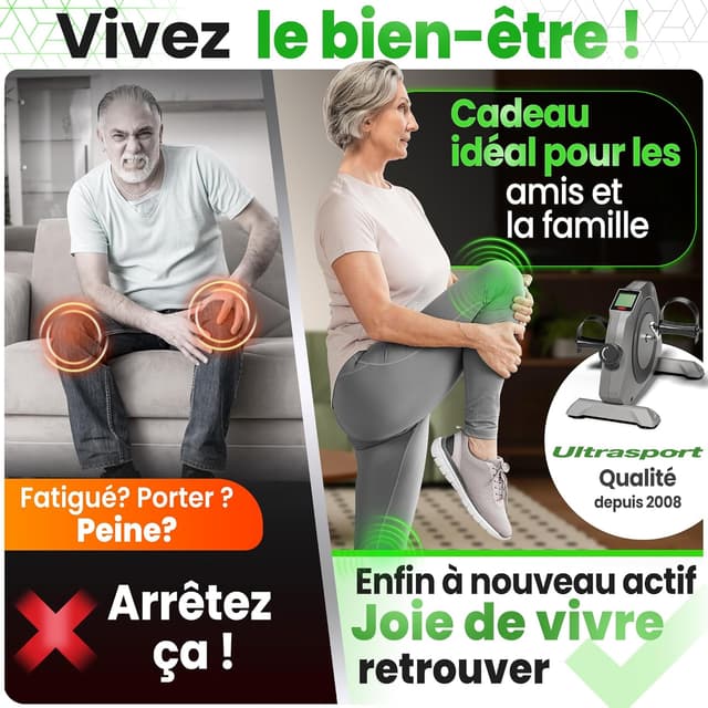 Detalle 2 de Ultrasport Mini Bike vélo d'exercice compact