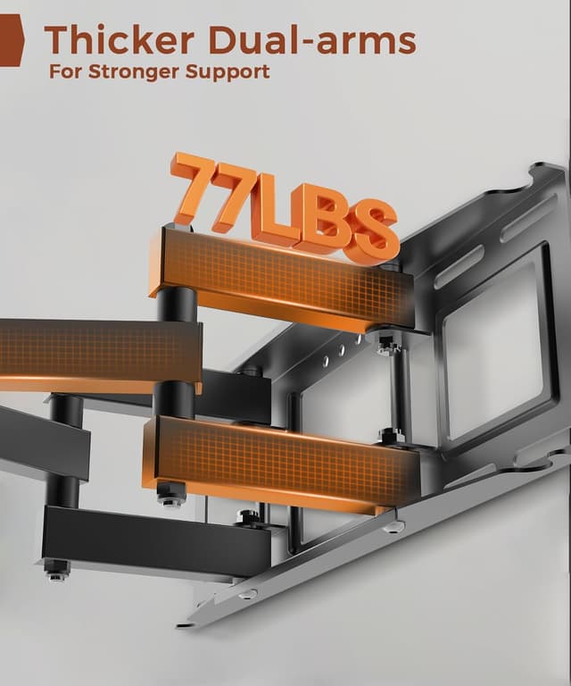 Detalle de Solid As Mountain Full Motion TV Wall Mount for 32–65 inch TVs (50/55/65 inch Wall Mount)