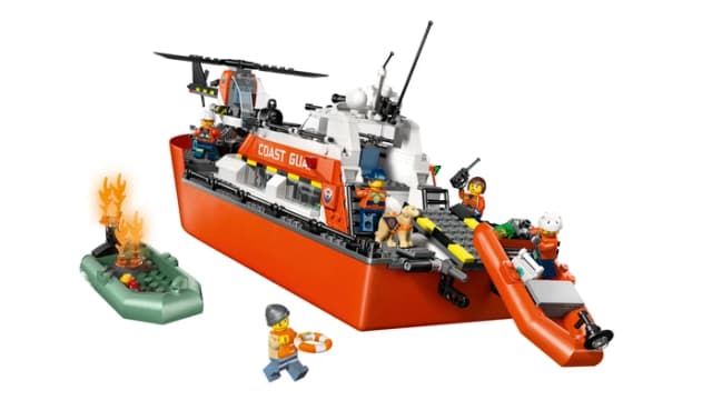 Thumbnail 9 de LEGO City Rettungsboot 60504 mit Hubschrauber