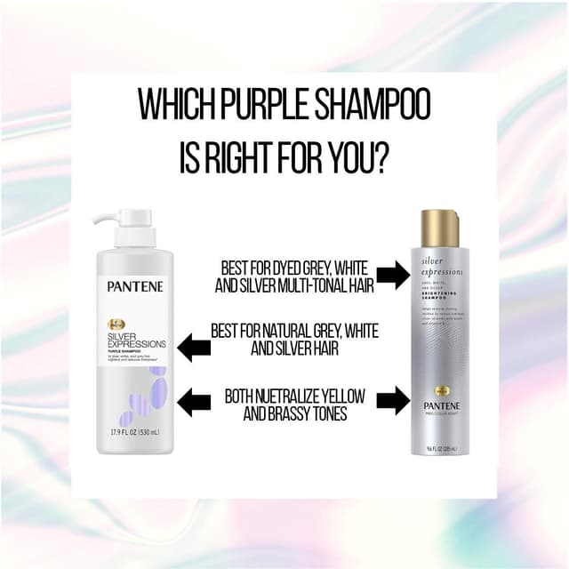 Thumbnail 5 de Pantene Silver Expressions Purple Shampoo 17.9 fl oz