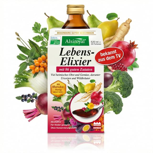 Imagen de Alsiroyal Lebens-Elixier 520 ml MikronĂ€hrstoff-Drink đ§ en OfertitasTOP